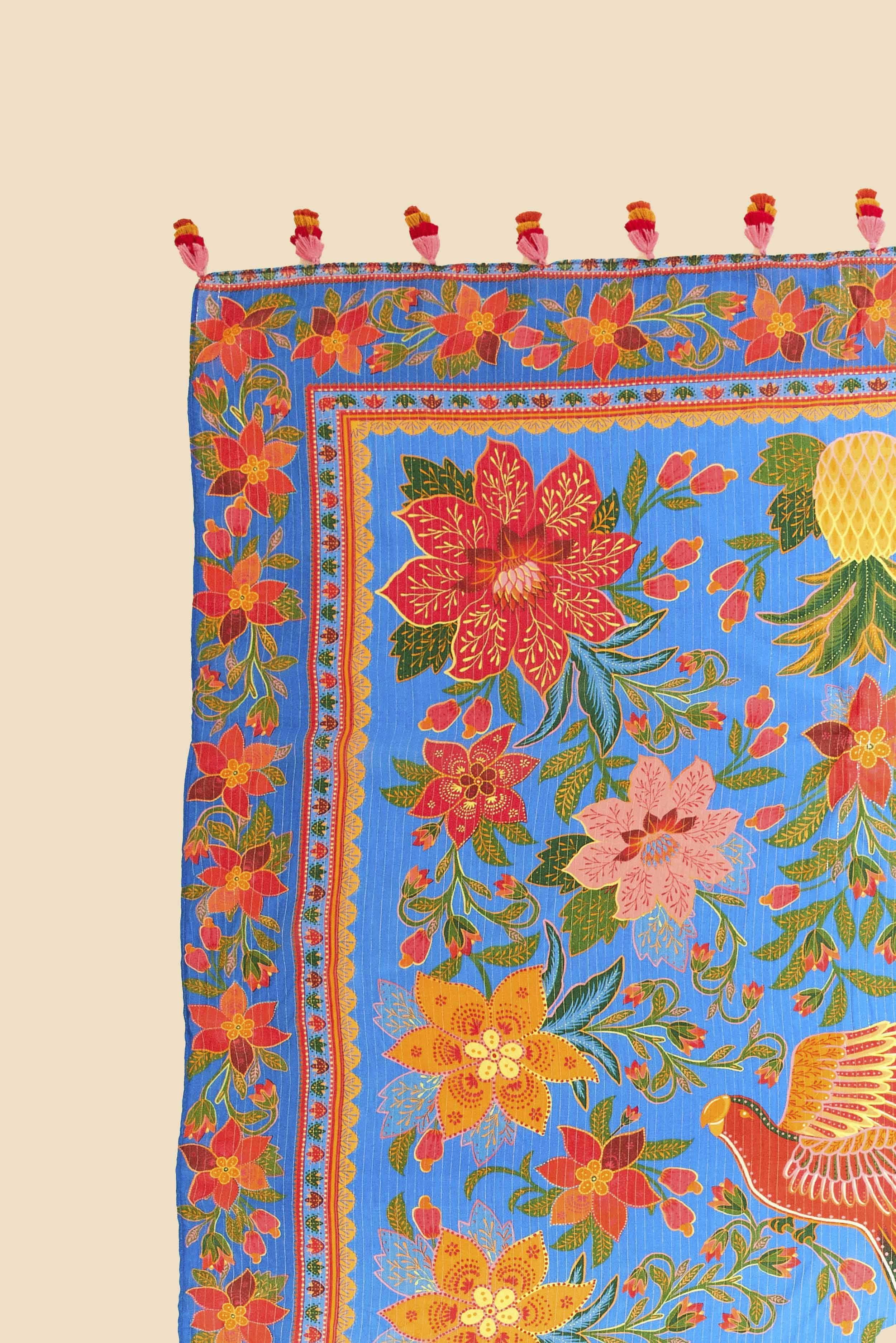 Blue Tropical Tapestry Sarong sold by FARM Rio product image thumbnail 6