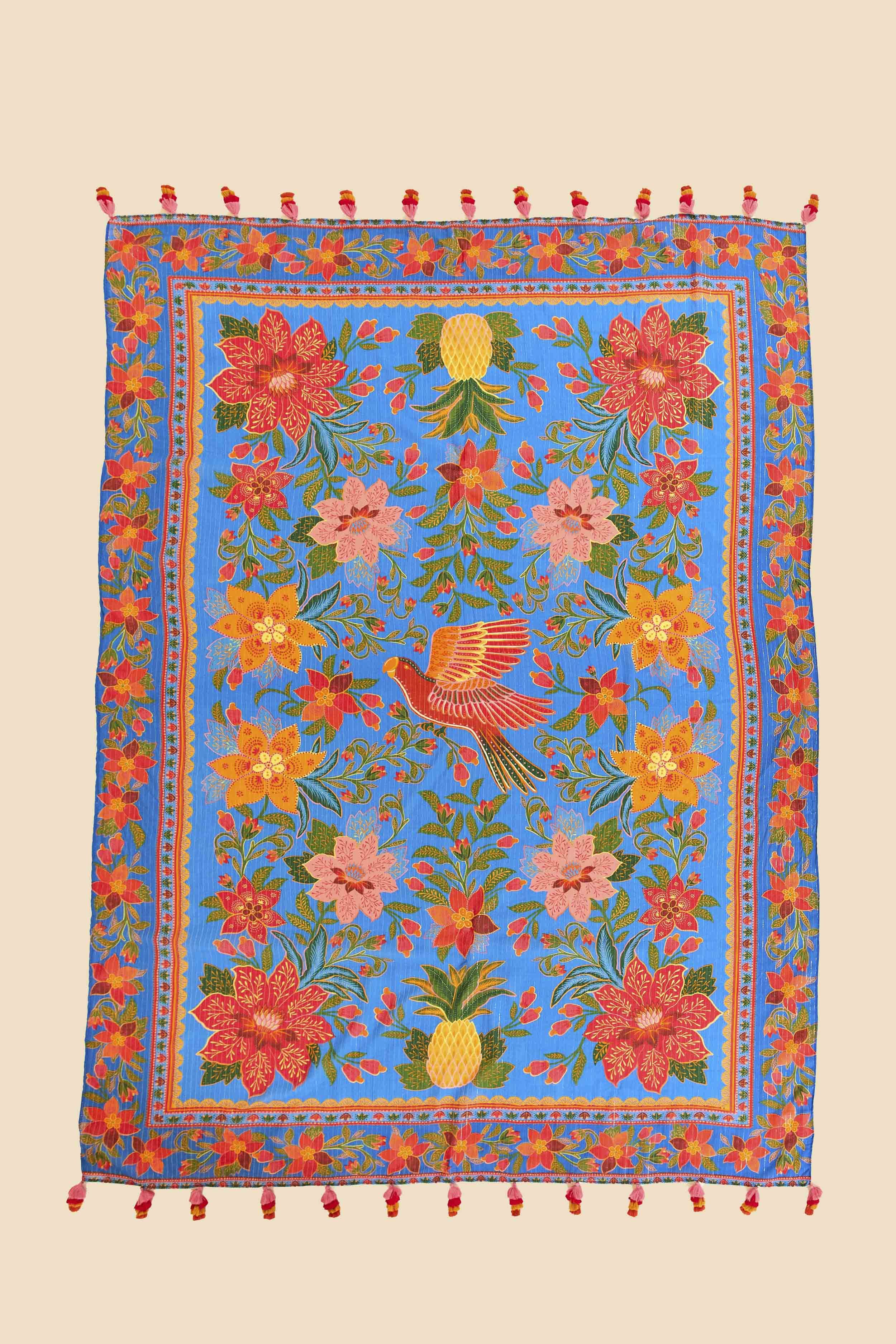 Blue Tropical Tapestry Sarong sold by FARM Rio product image thumbnail 5