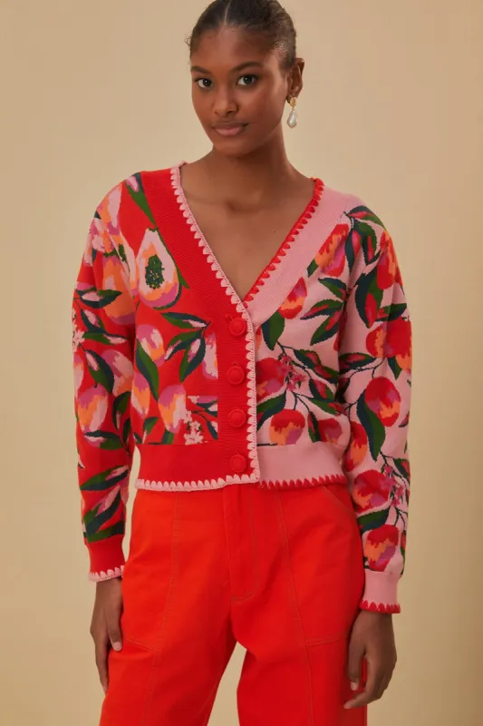 Mixed Papaya Knit Cardigan sold by FARM Rio