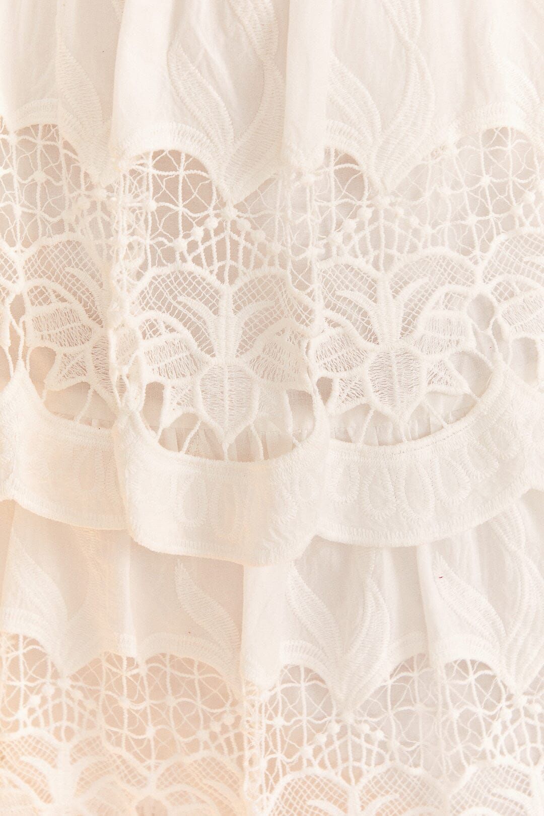 White Lace Midi Skirt sold by FARM Rio product image thumbnail 5