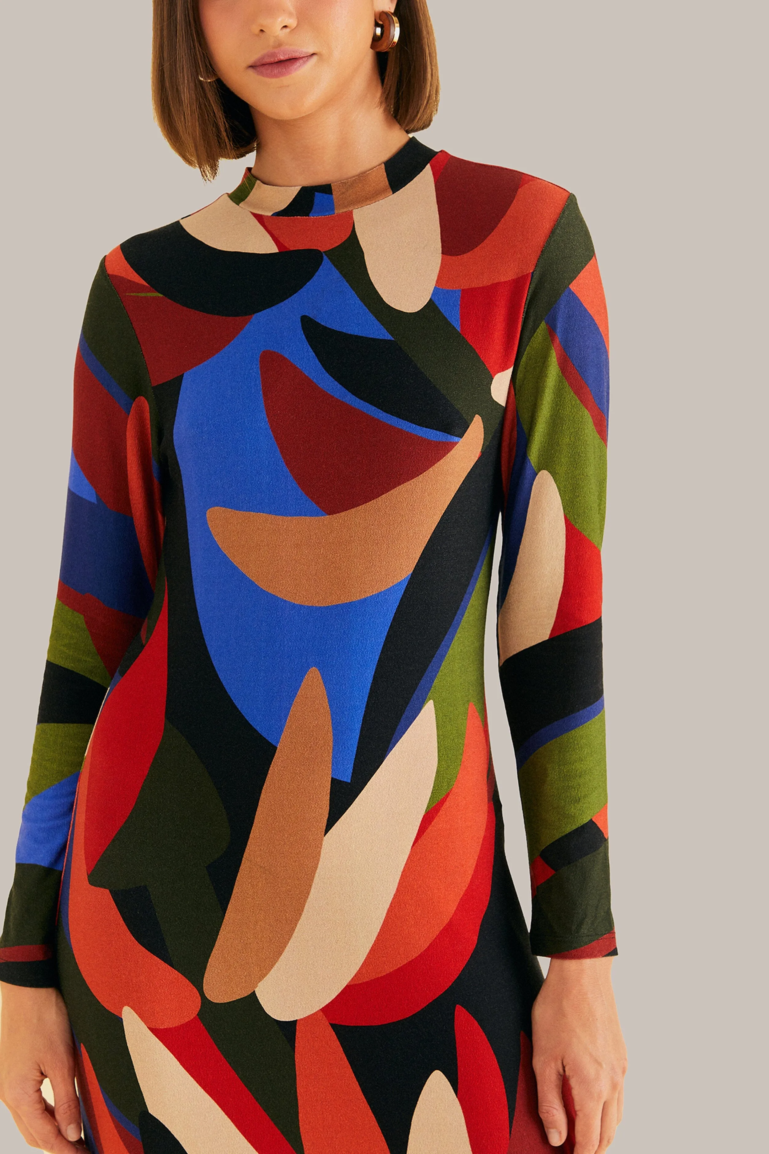 Multicolor Graphic Bananas Lenzing™ Ecovero™ Viscose Midi Dress sold by FARM Rio product image thumbnail 3