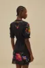 Black Embroidered Mini Dress sold by FARM Rio