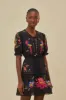 Black Embroidered Mini Dress sold by FARM Rio