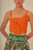 Orange Front Bow Top sold by FARM Rio