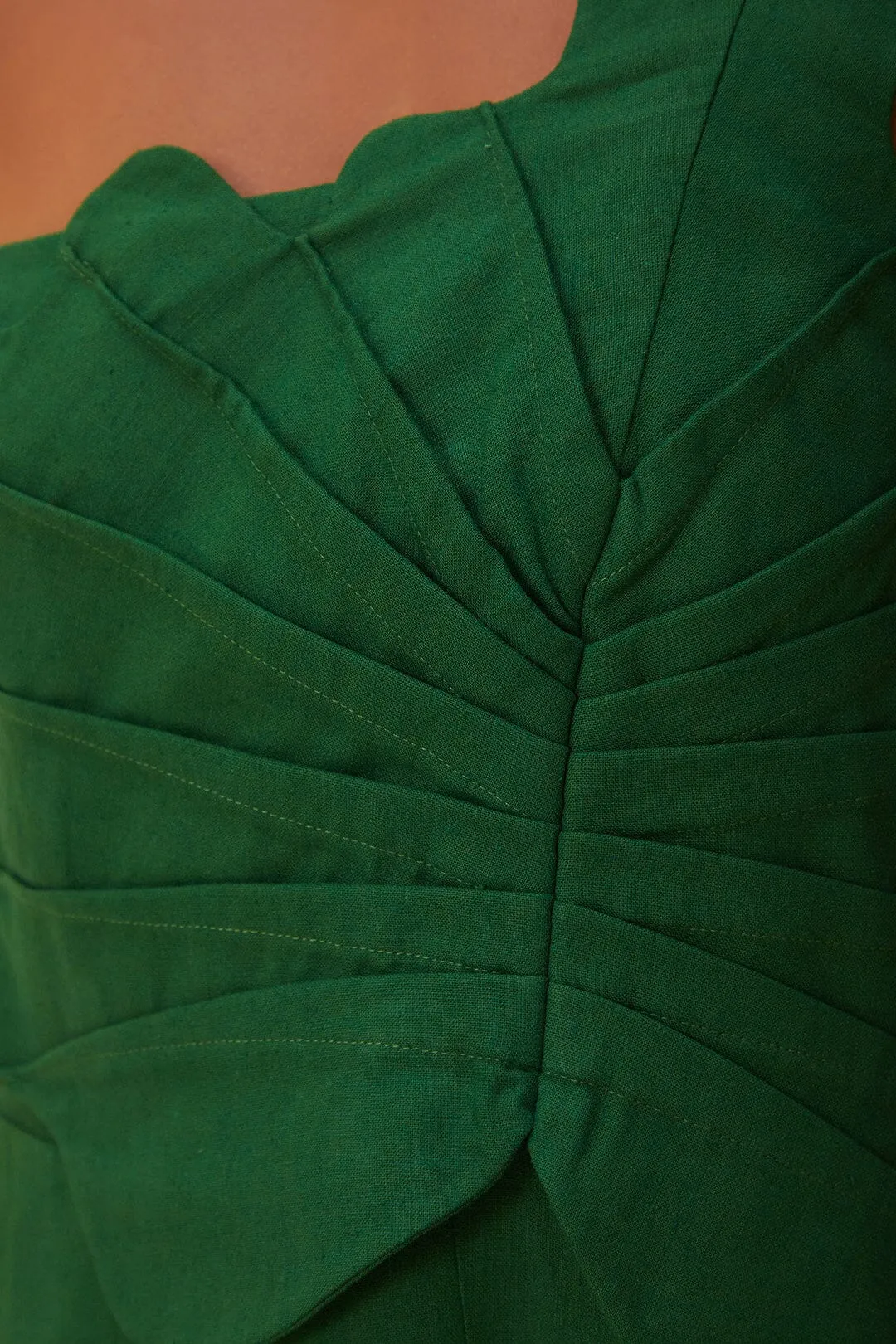 Green One Shoulder Lea Mini Dress sold by FARM Rio product image thumbnail 5