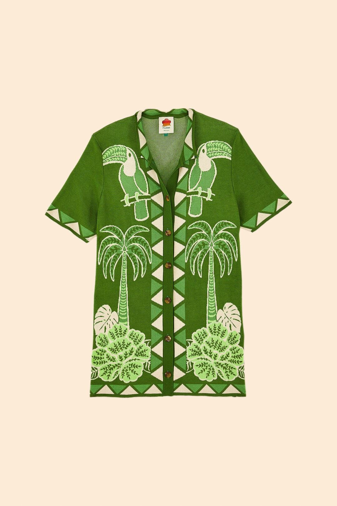 Green Summer Sunrise Lenzing™ Ecovero™ Viscose Knit Shirt sold by FARM Rio product image thumbnail 6