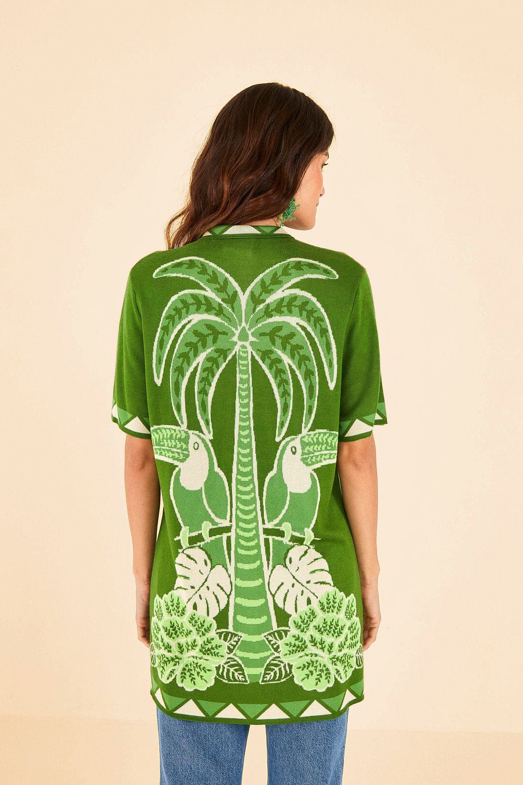 Green Summer Sunrise Lenzing™ Ecovero™ Viscose Knit Shirt sold by FARM Rio product image thumbnail 4