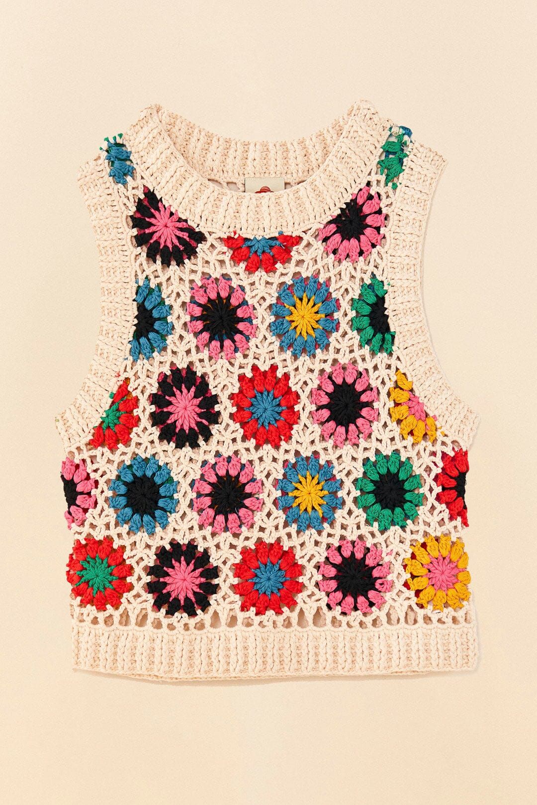 Multi Circles Crochet Vest sold by FARM Rio product image thumbnail 6