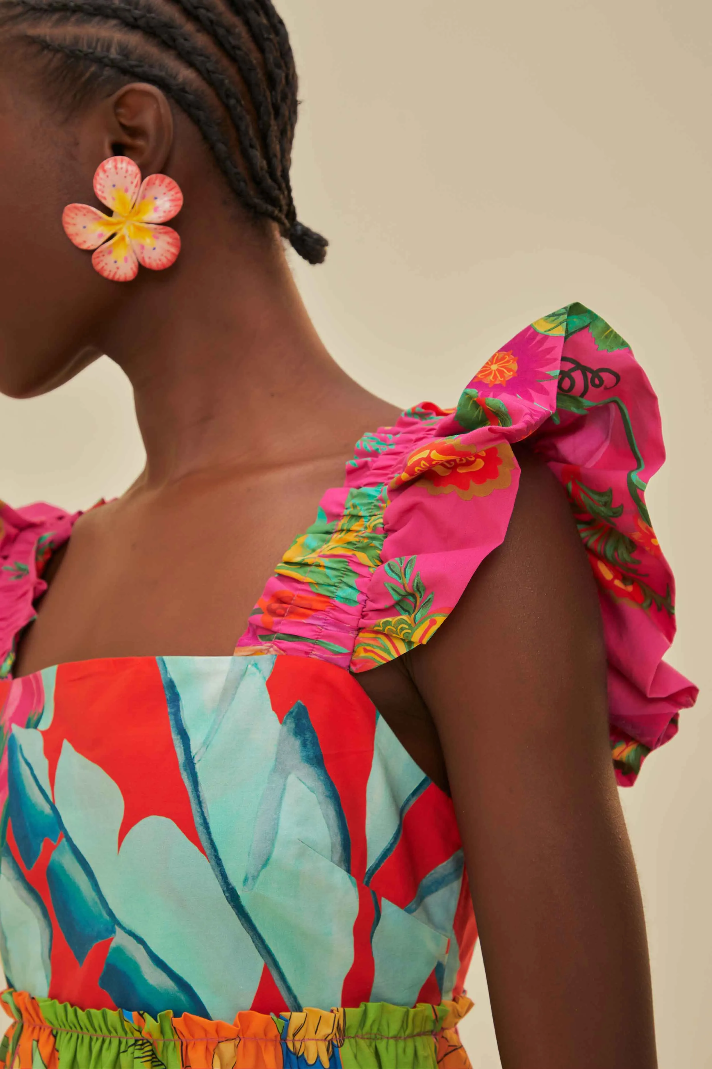 Foliage Mix Mini Dress sold by FARM Rio product image thumbnail 3