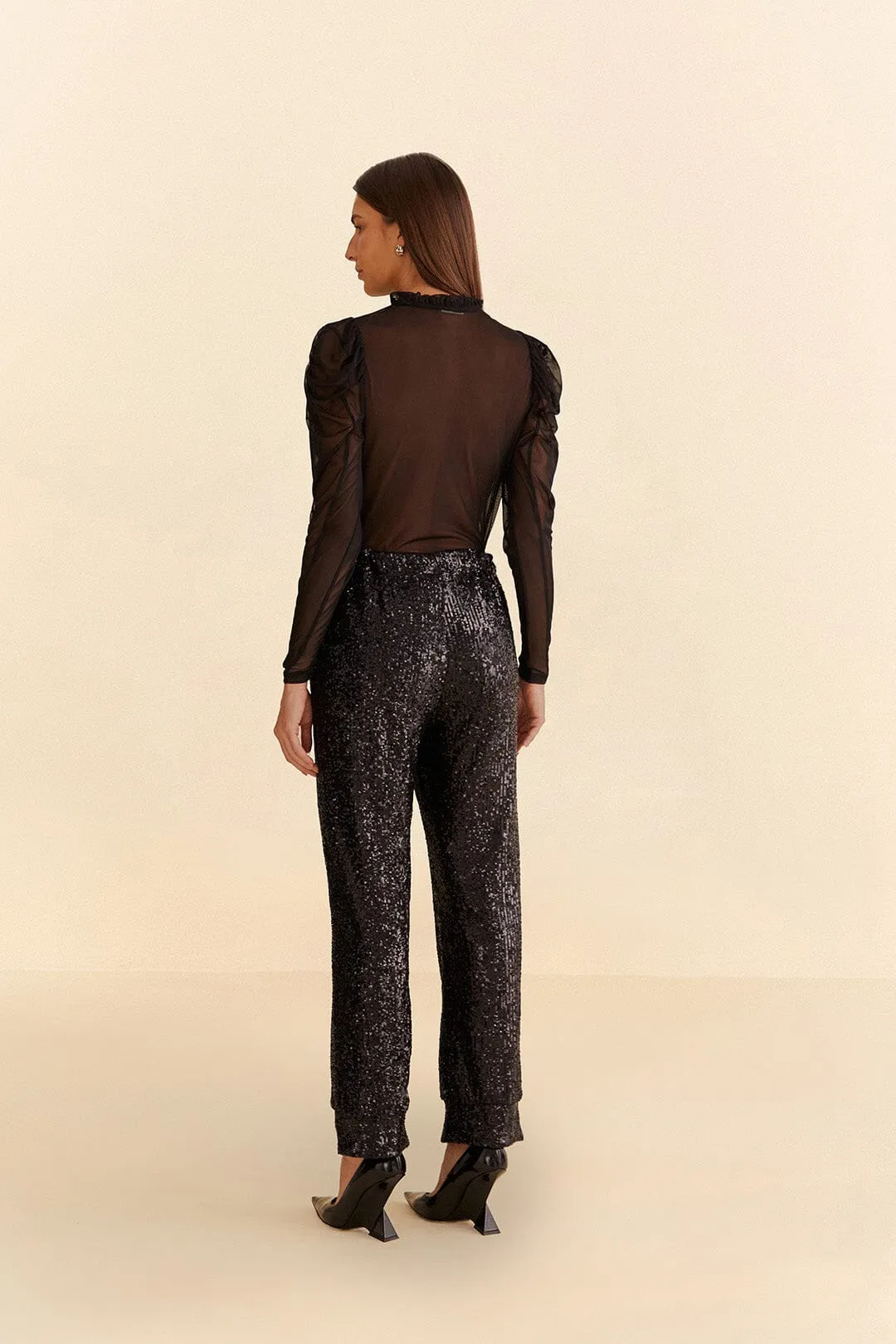 Black Sequin Pajama Pants sold by FARM Rio product image thumbnail 3