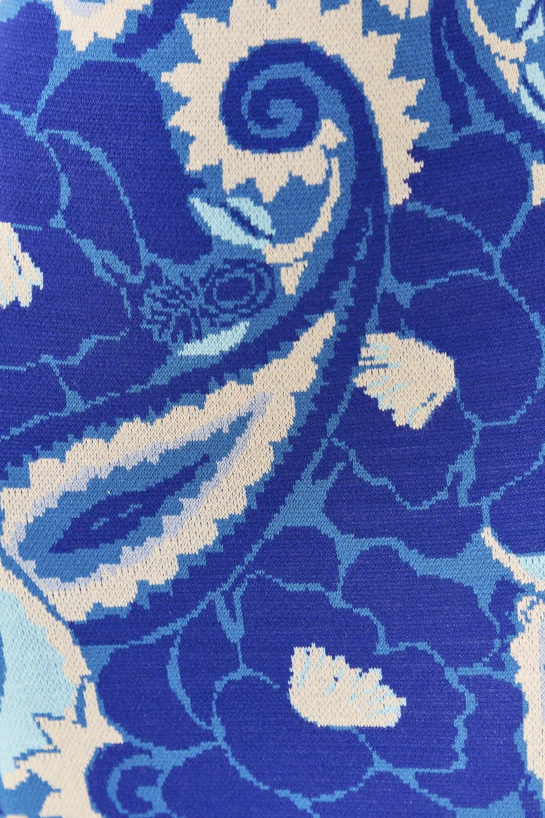 Blue Tropical Groove Knit Midi Dress sold by FARM Rio product image thumbnail 5