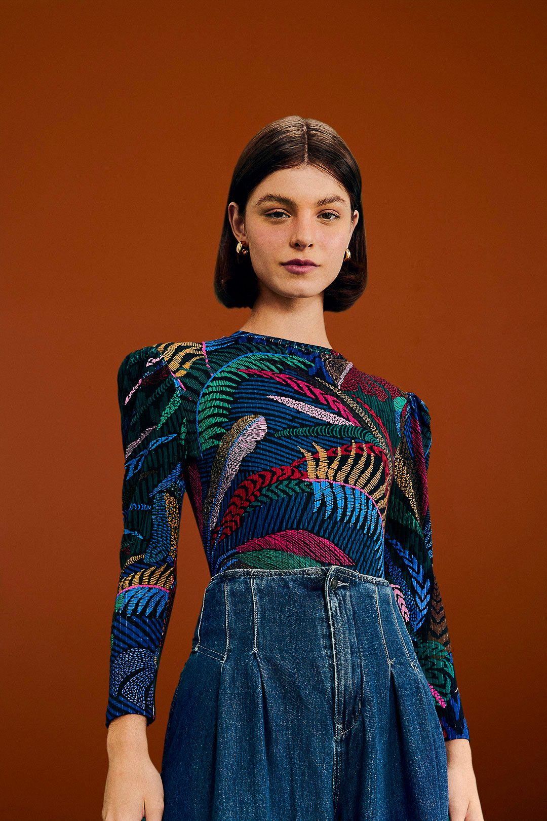 Amazonia Night Organic Cotton Bodysuit sold by FARM Rio