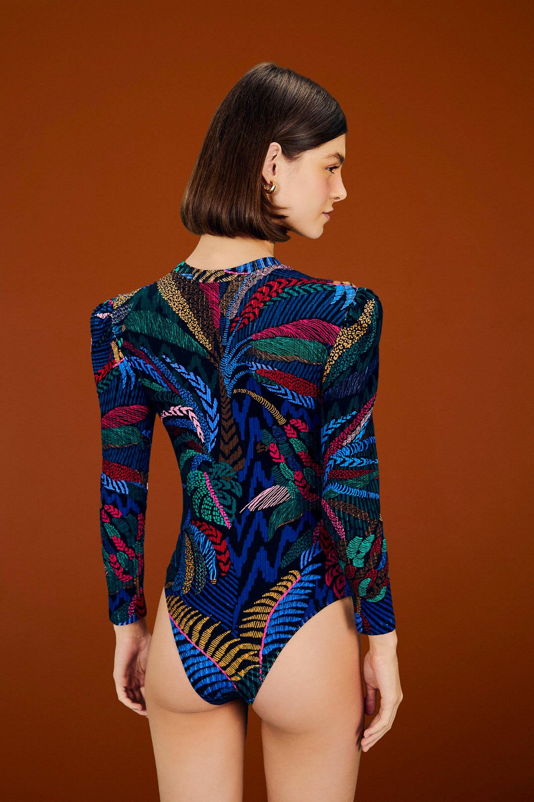 Amazonia Night Organic Cotton Bodysuit sold by FARM Rio product image thumbnail 3