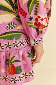Pink Leopard Forest Mini Dress sold by FARM Rio