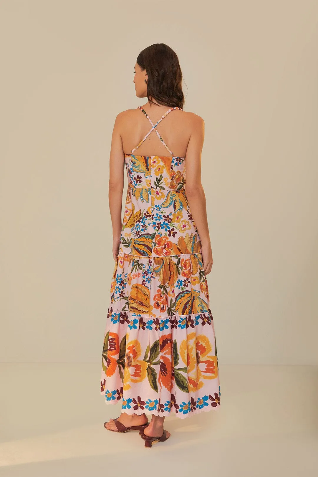 Pink Spring Bananas Midi Dress sold by FARM Rio product image thumbnail 4