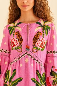 Pink Leopard Forest Mini Dress sold by FARM Rio