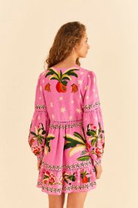 Pink Leopard Forest Mini Dress sold by FARM Rio