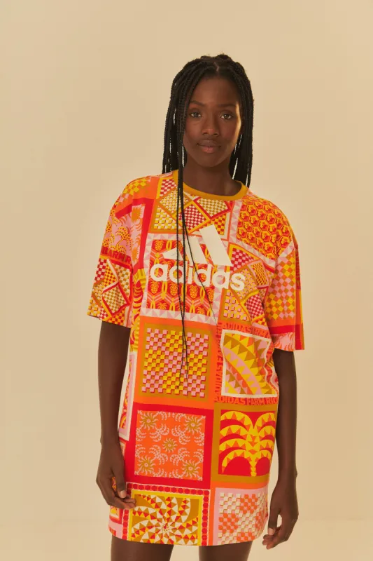 Tropical Forest Off-White T-Shirt Dress | Parallel