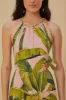 Pink Banana Leaves Sleeveless Maxi Dress sold by FARM Rio