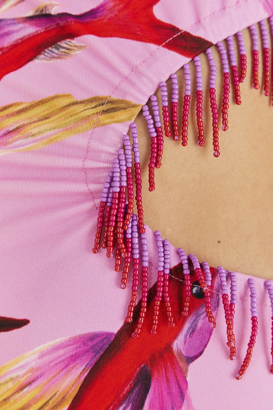 Pink Flying Fish Cut-Out Dress sold by FARM Rio product image thumbnail 4
