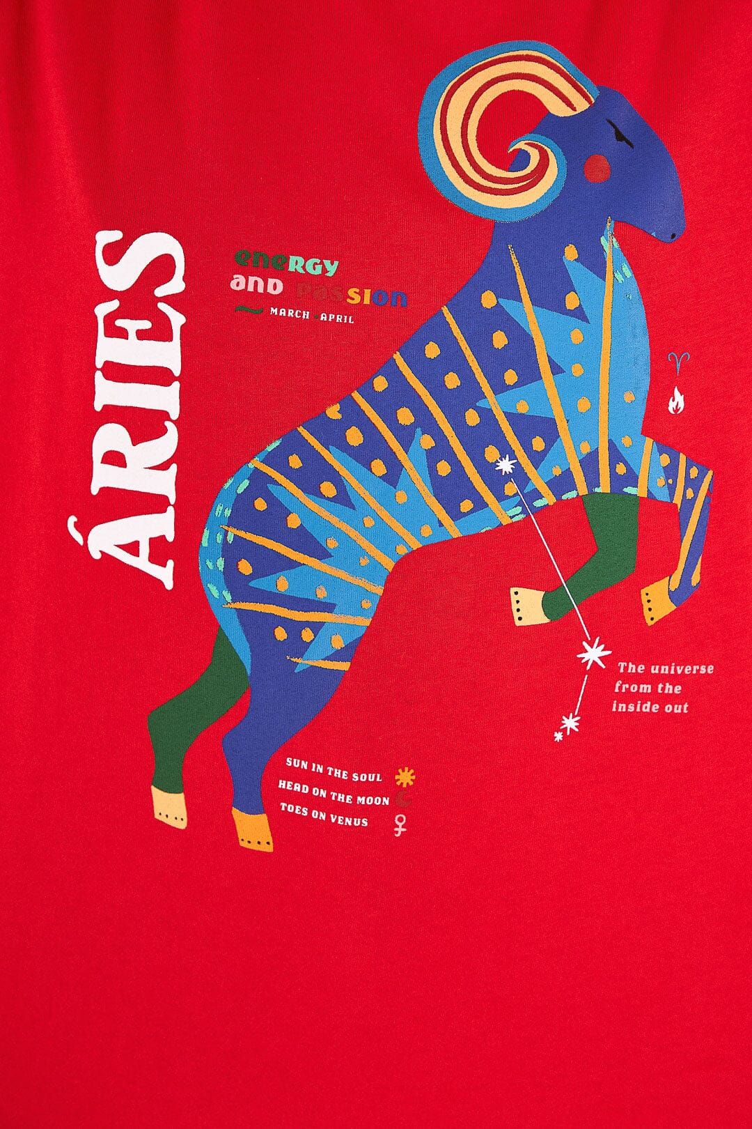 Aries Zodiac Organic Cotton T-Shirt sold by FARM Rio product image thumbnail 4