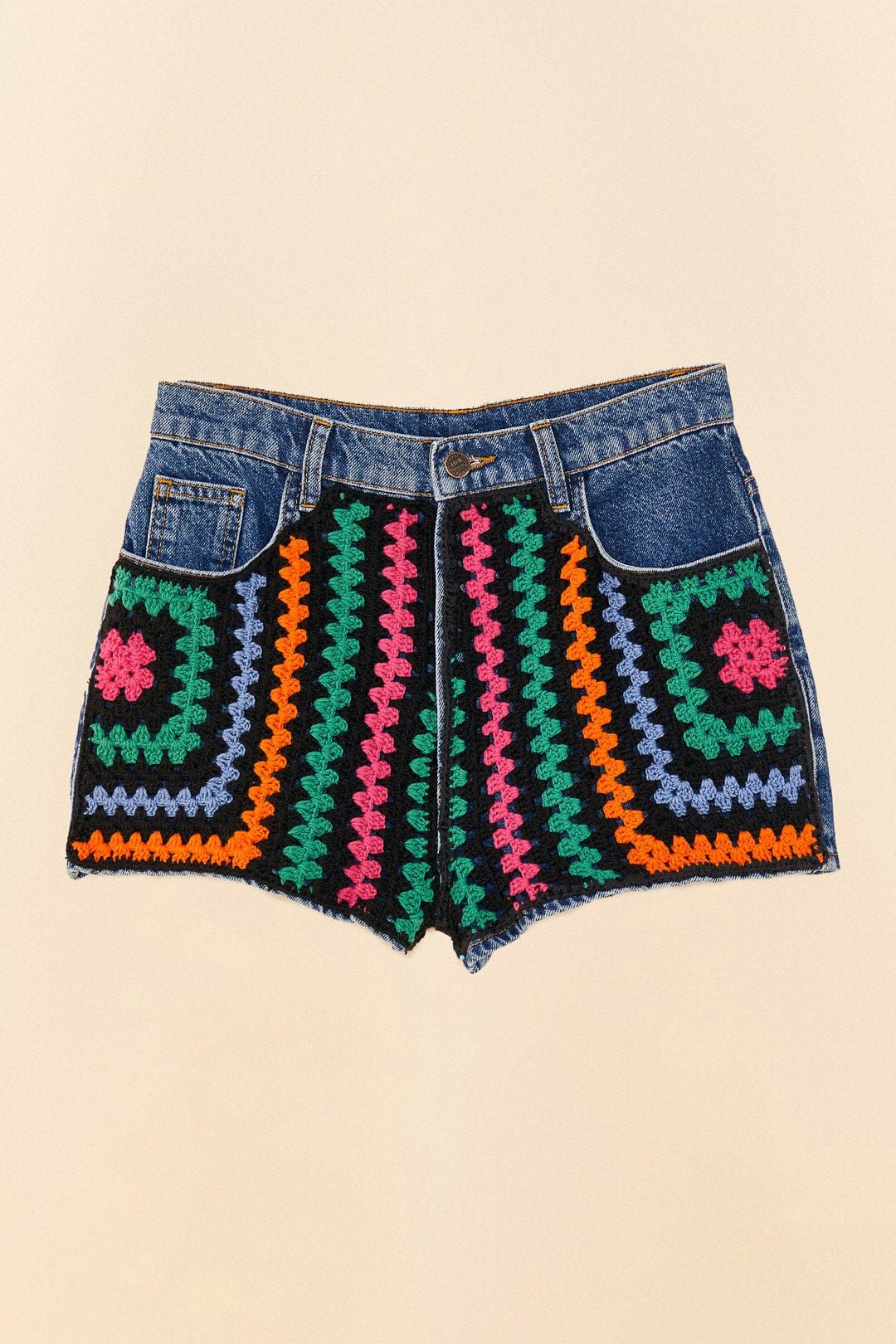 Crochet Denim Shorts sold by FARM Rio product image thumbnail 5