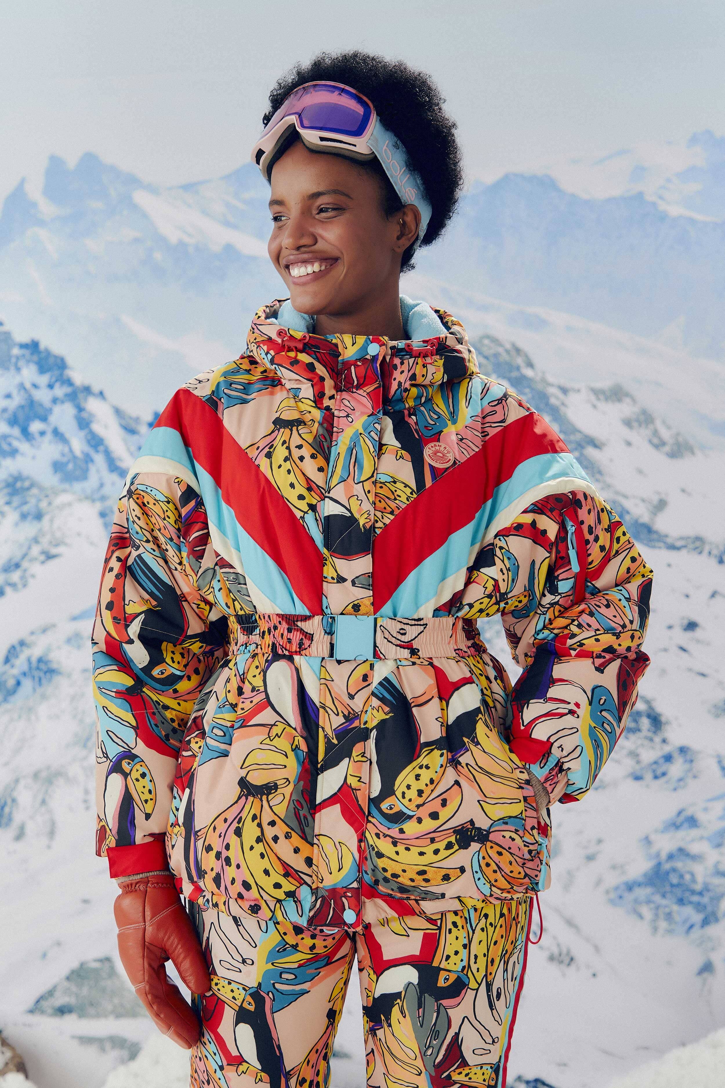 Banana Bunch Ski Puffer Jacket sold by FARM Rio