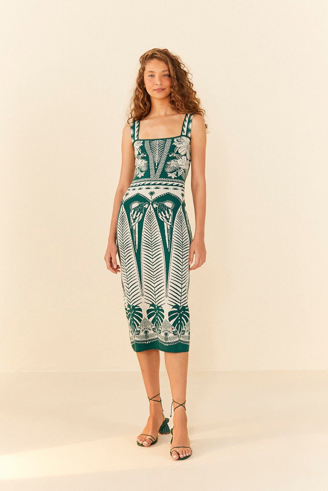 Off-White Macaw Elegance Knit Dress sold by FARM Rio