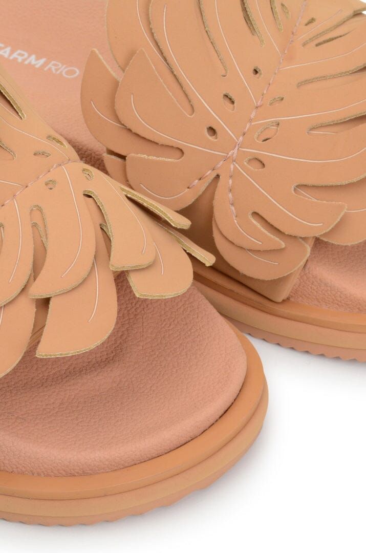 Straw Monstera Anatomic Slide Sandal sold by FARM Rio product image thumbnail 2