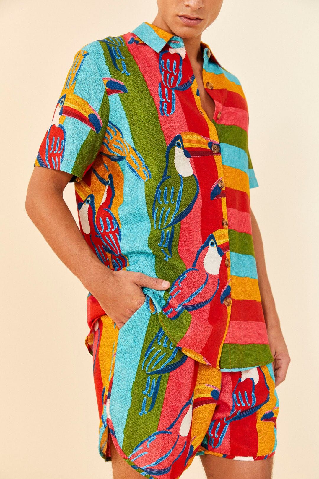 Wonderful Toucans Unisex Shorts sold by FARM Rio product image thumbnail 4