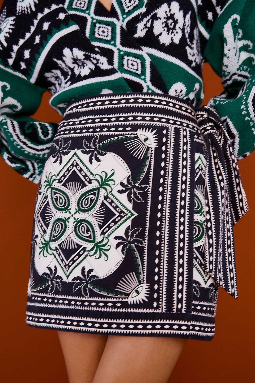 Mystic Scarf Mini Skirt sold by FARM Rio product image thumbnail 2