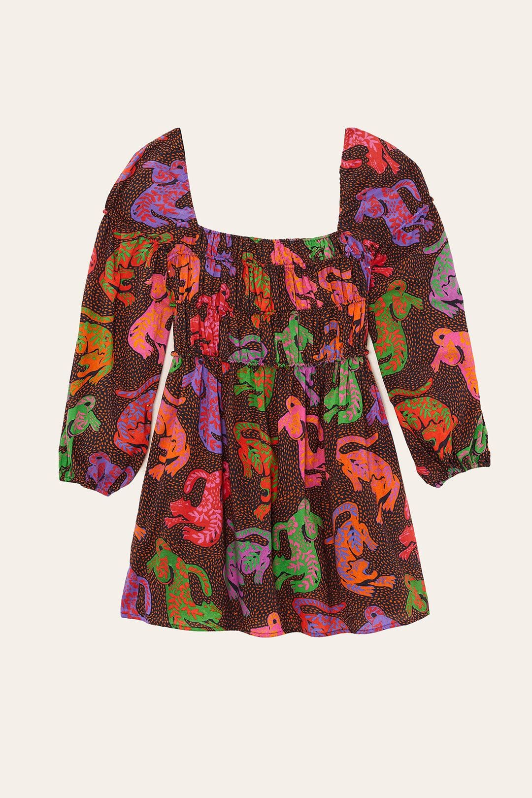 Black Wild Leopards Mini Dress sold by FARM Rio product image thumbnail 5