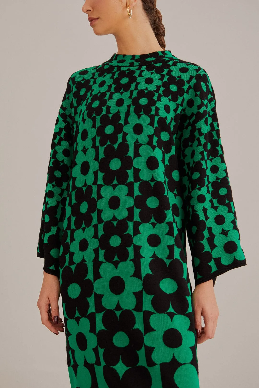 Green Lovedaisy Knit Dress sold by FARM Rio product image thumbnail 3