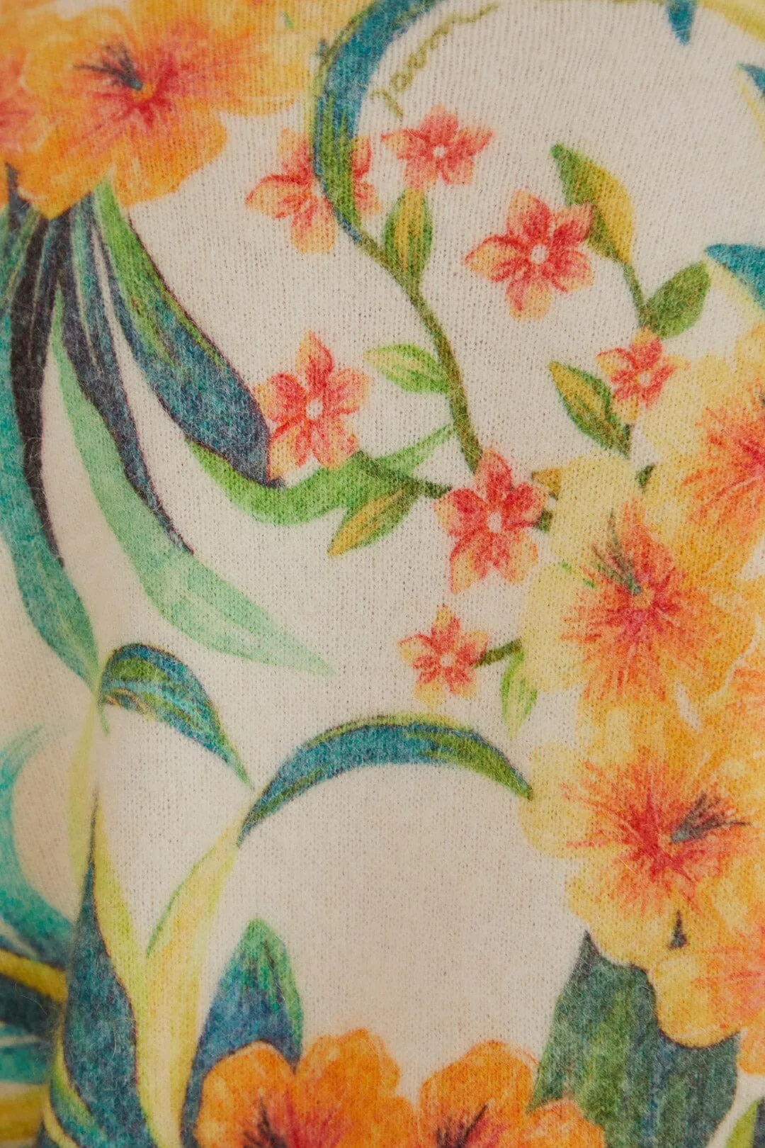 Off-White Pineapple Bloom Knit Cardigan sold by FARM Rio product image thumbnail 5