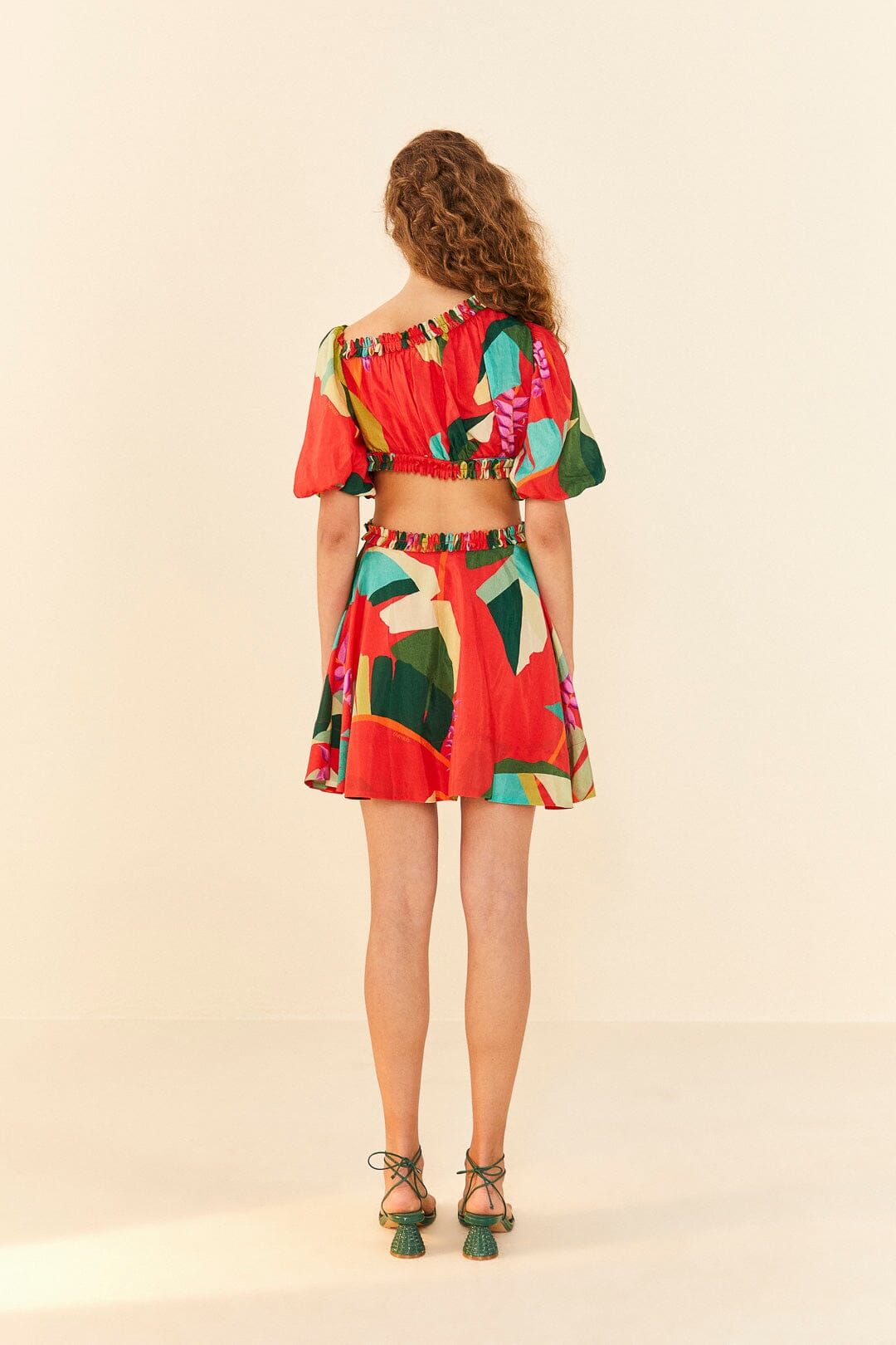 Red Heliconia Mini Dress sold by FARM Rio product image thumbnail 4
