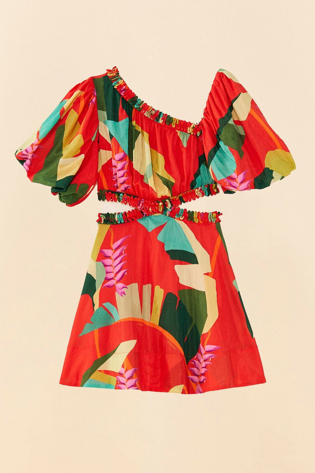 Red Heliconia Mini Dress sold by FARM Rio product image thumbnail 6
