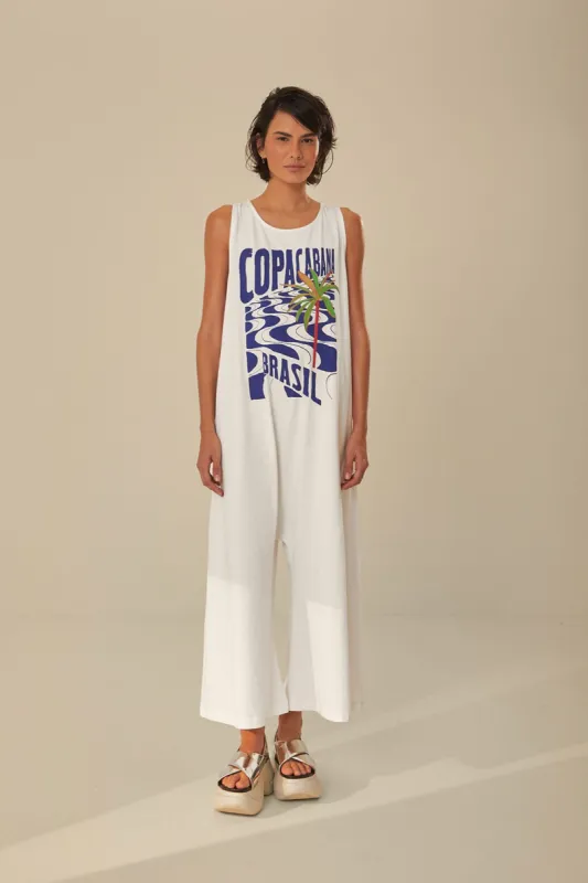 Off-White Copacabana Jersey Jumpsuit sold by FARM Rio