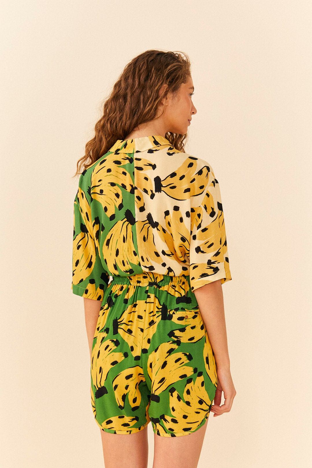 Green Bossa Banana Unisex Shorts sold by FARM Rio product image thumbnail 2