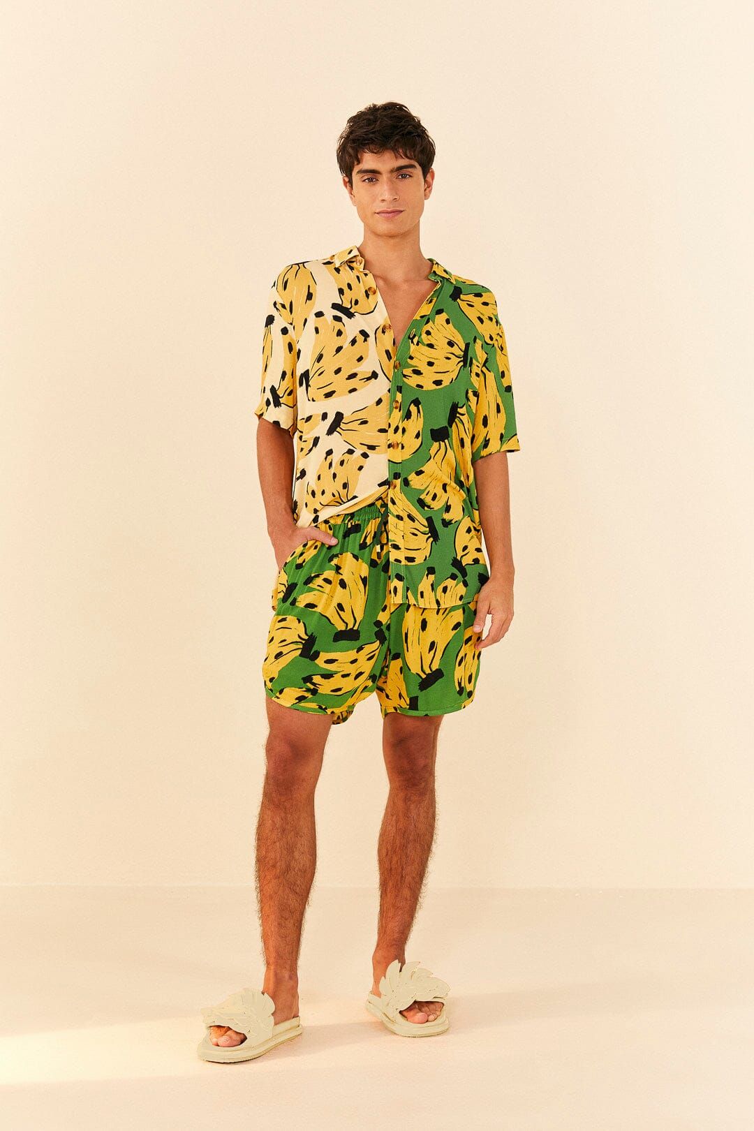 Green Bossa Banana Unisex Shorts sold by FARM Rio product image thumbnail 3