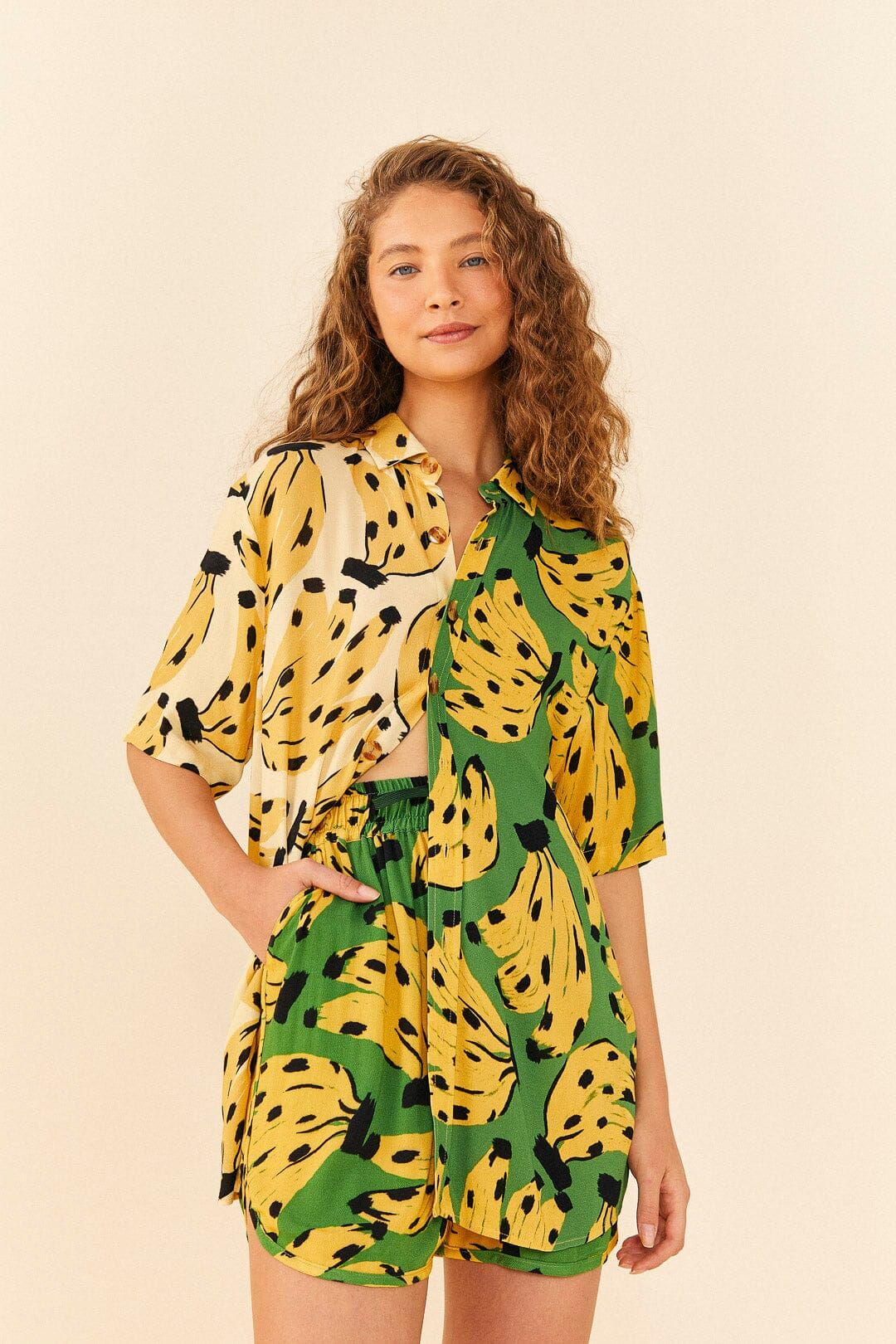 Green Bossa Banana Unisex Shorts sold by FARM Rio