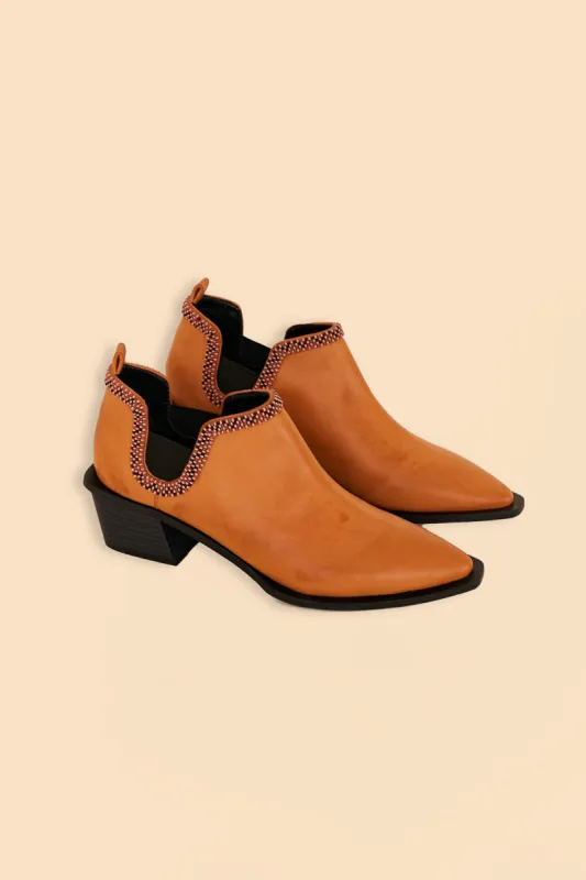 Caramel Low Cut Boot sold by FARM Rio