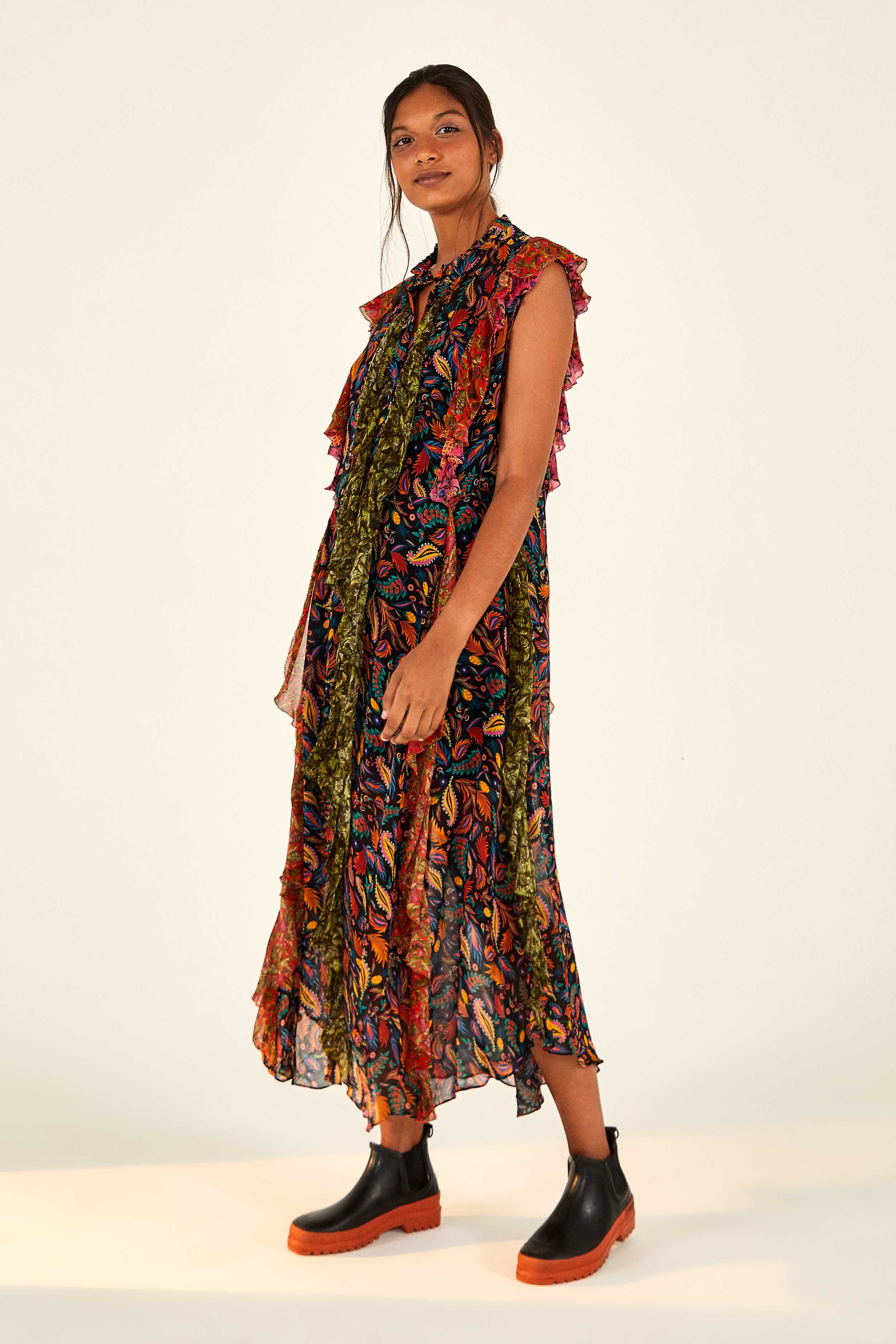 MIXED MINI PRINTS MIDI DRESS sold by FARM Rio product image thumbnail 4