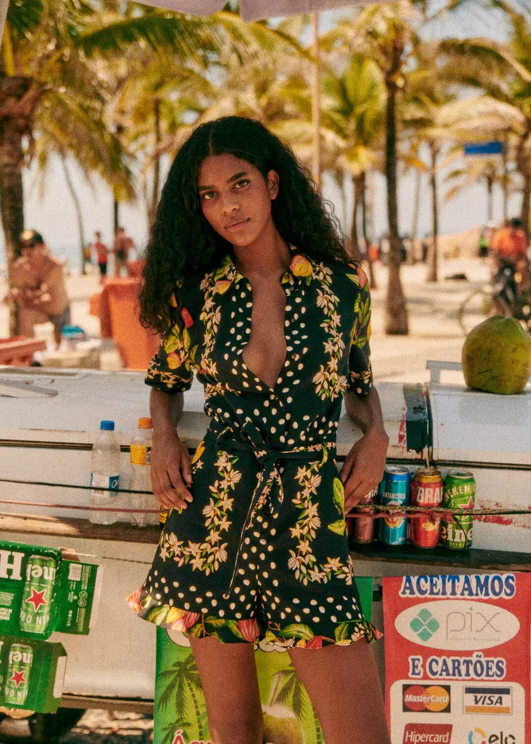 Cocoa Paradise Elise Romper sold by FARM Rio