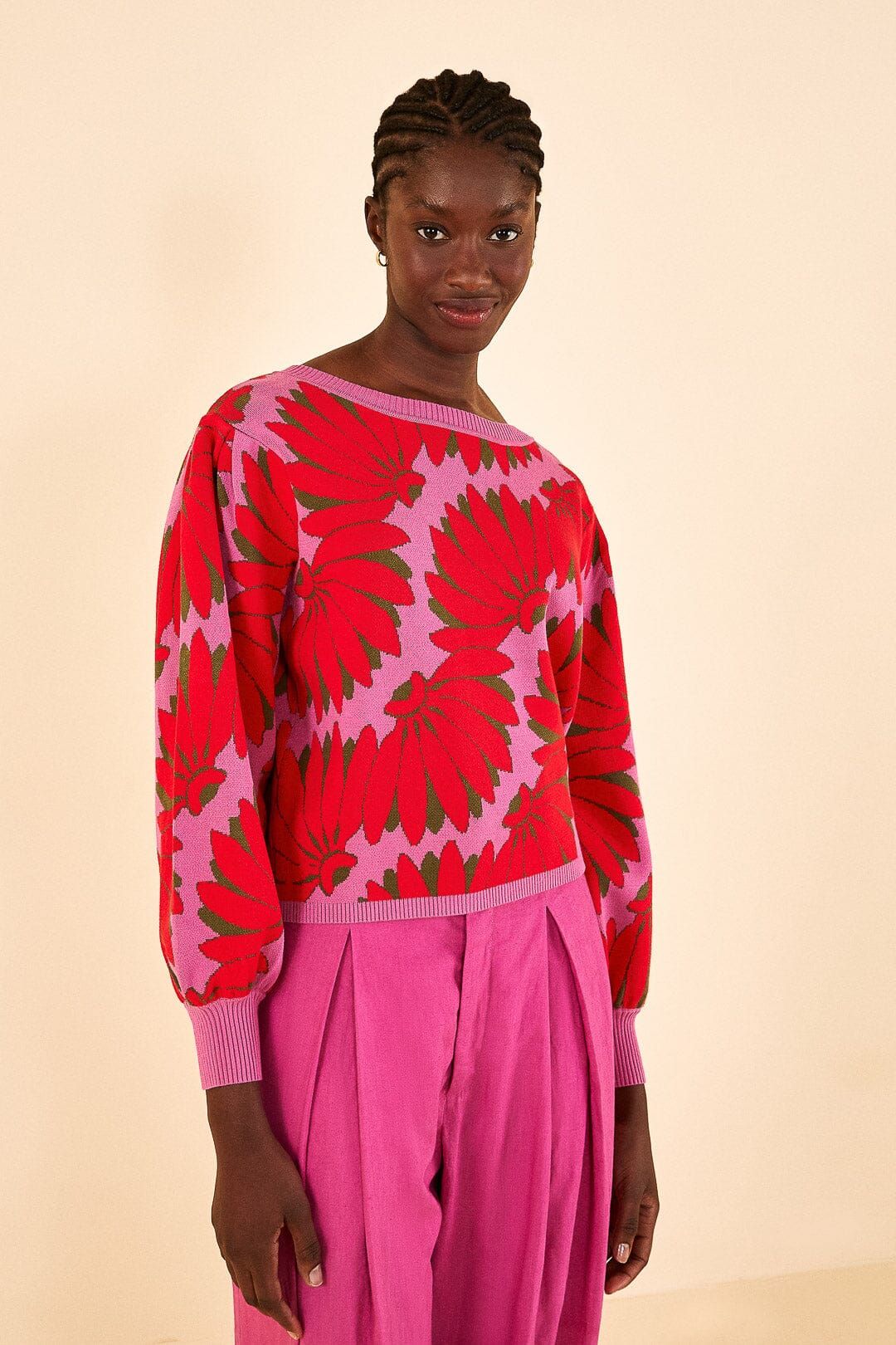 Pink Copacabana Knit Sweater sold by FARM Rio product image thumbnail 2