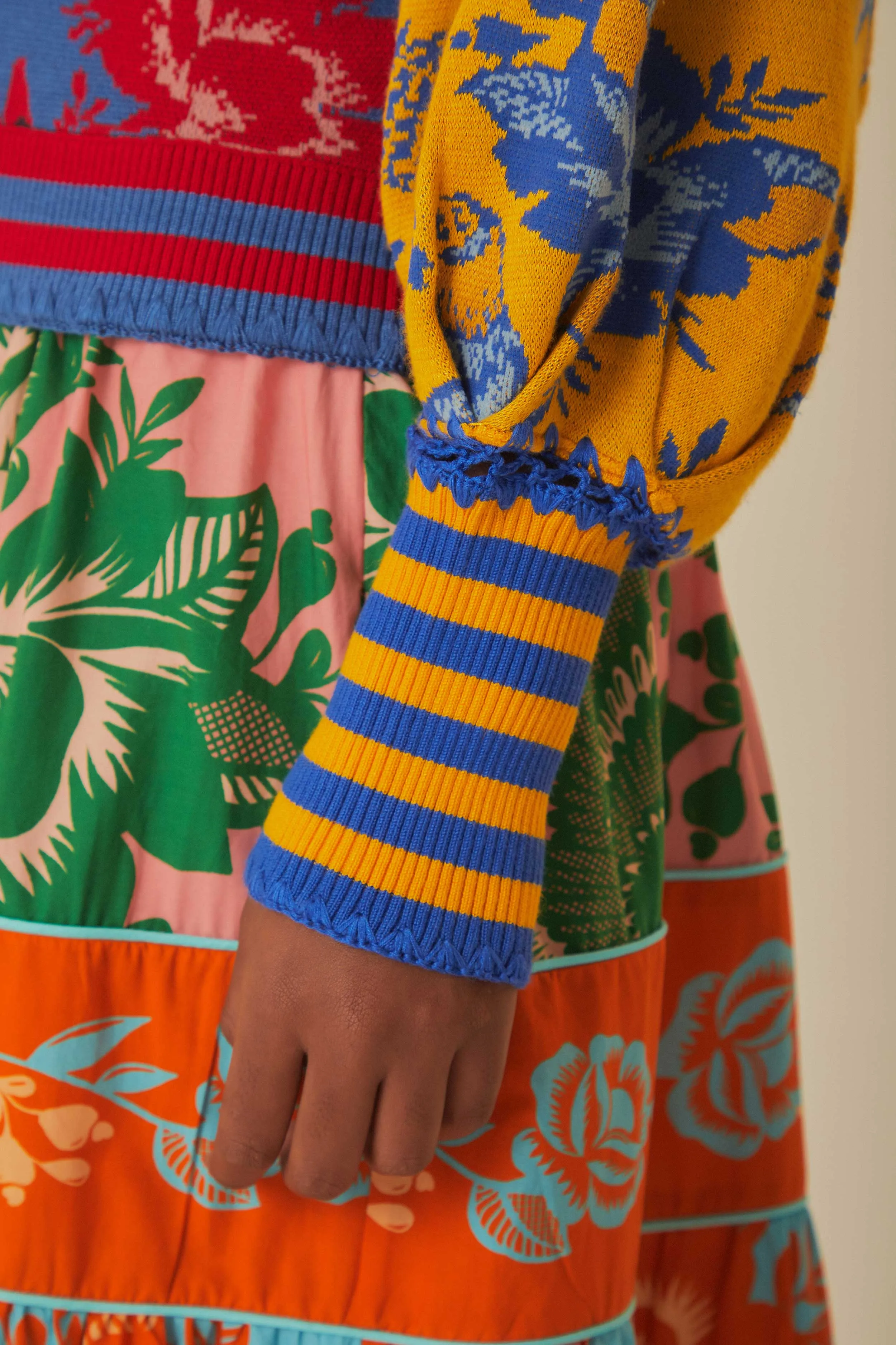 Lace Floral Patch Knit Cardigan sold by FARM Rio product image thumbnail 5