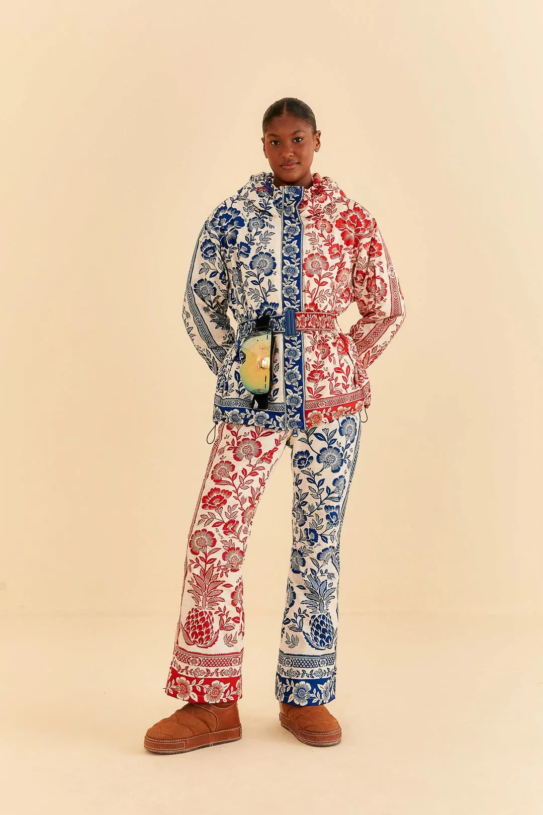 Mixed Pineapple Garden Ski Jacket sold by FARM Rio product image thumbnail 3