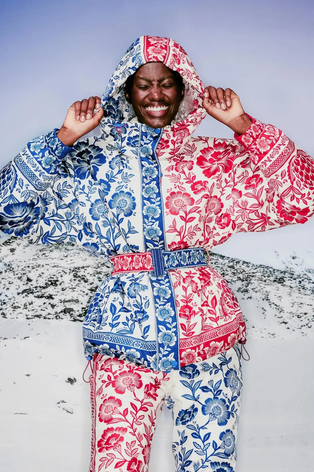 Mixed Pineapple Garden Ski Jacket sold by FARM Rio product image thumbnail 2