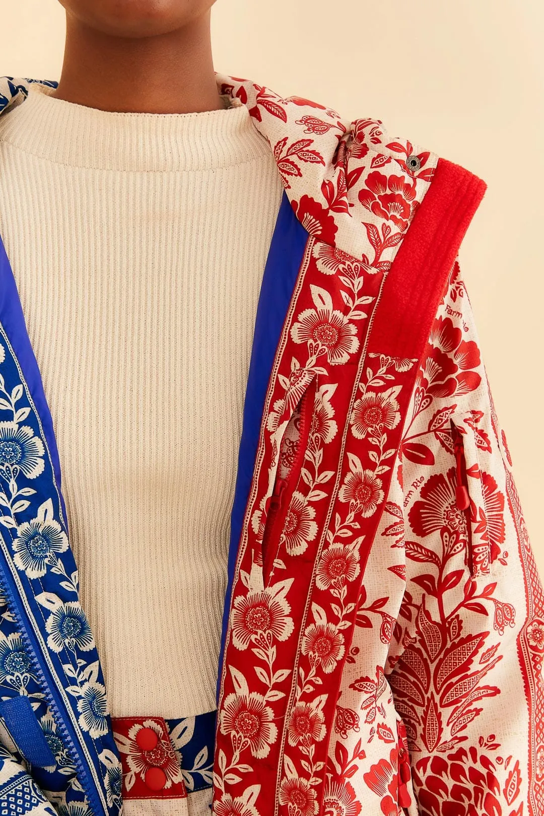 Mixed Pineapple Garden Ski Jacket sold by FARM Rio product image thumbnail 4