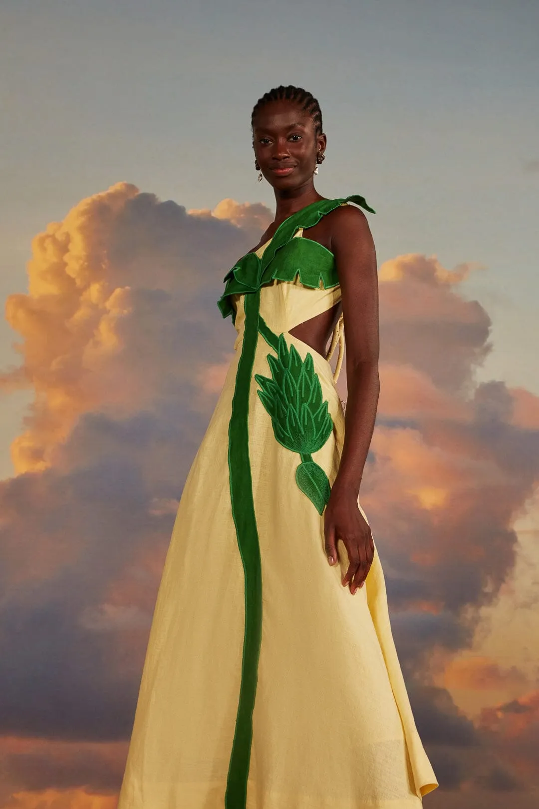 Palm Tree Cutwork Midi Dress sold by FARM Rio