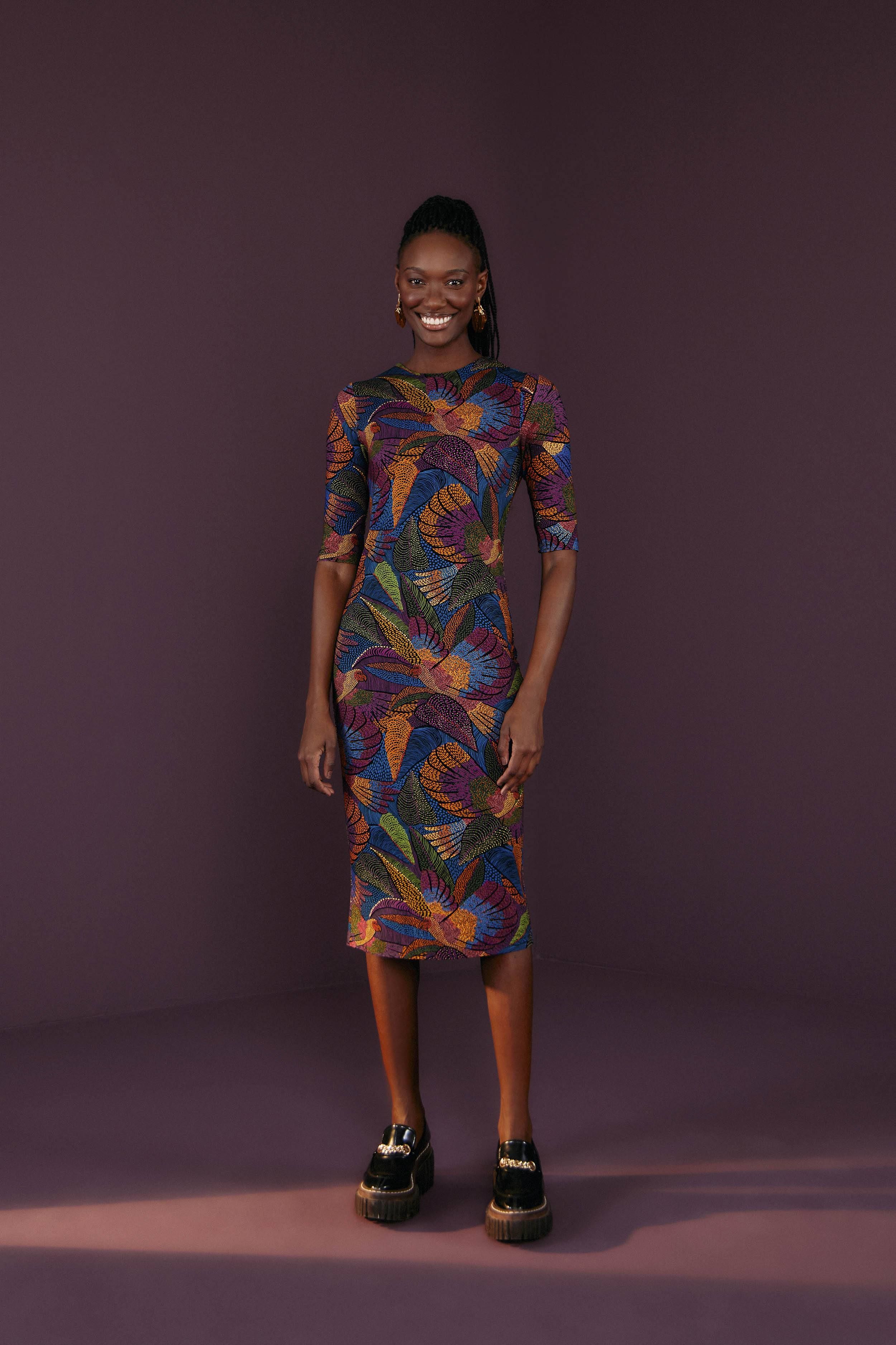 Dotted Macaws Lenzing™ Ecovero™ Viscose Dress sold by FARM Rio